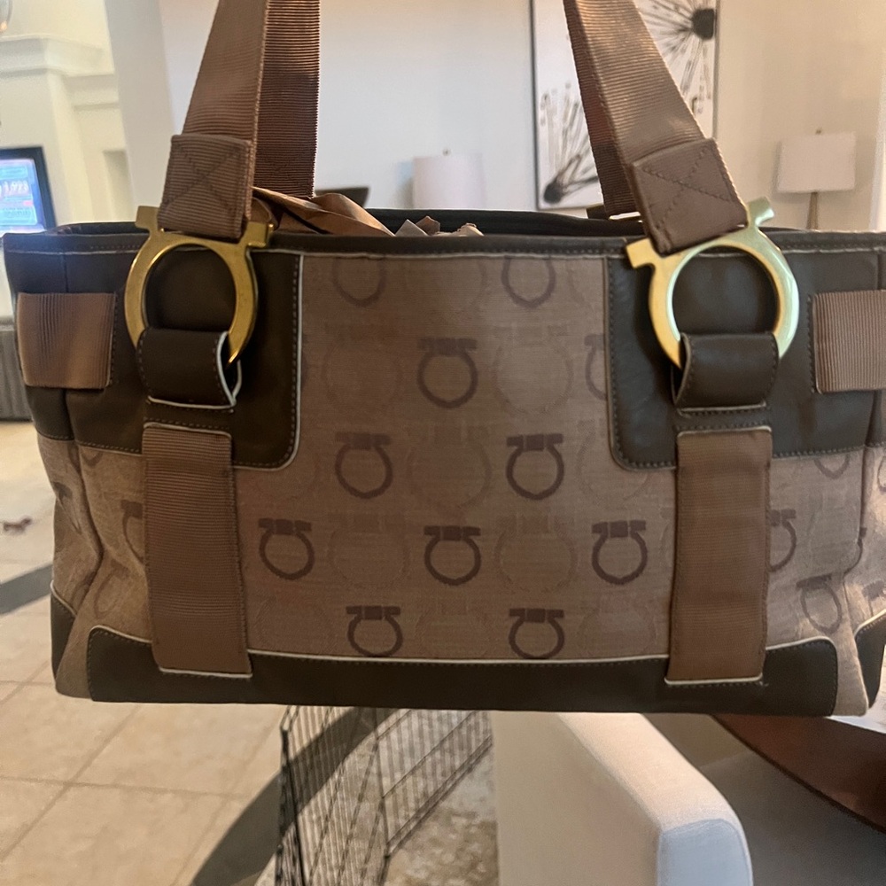Salvatore Ferragamo Gancini Tote Bag